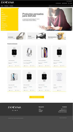 plantilla tienda online fantasia