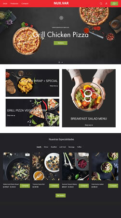 plantilla tienda online nuvar