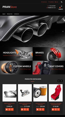 plantilla tienda online pran