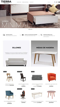 plantilla tienda online tierra media